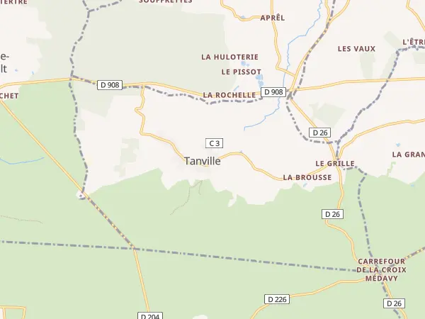 Plan de Tanville
