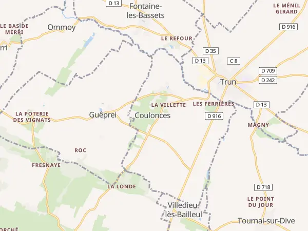 Plan de Coulonces