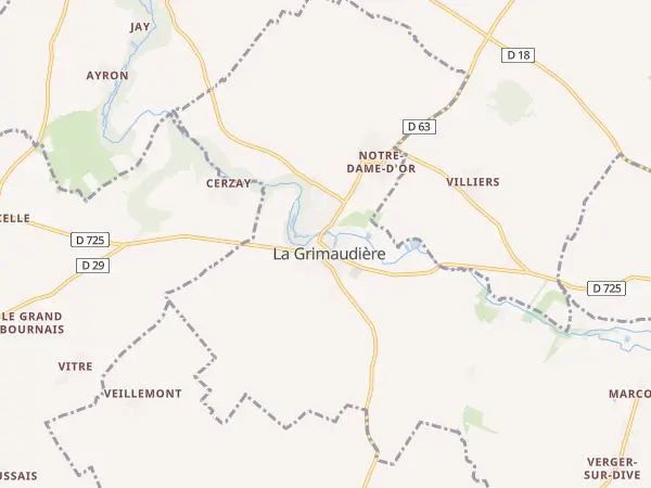 Plan de La Grimaudière