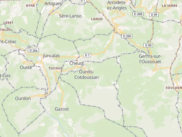 Plan de Ourdis-Cotdoussan