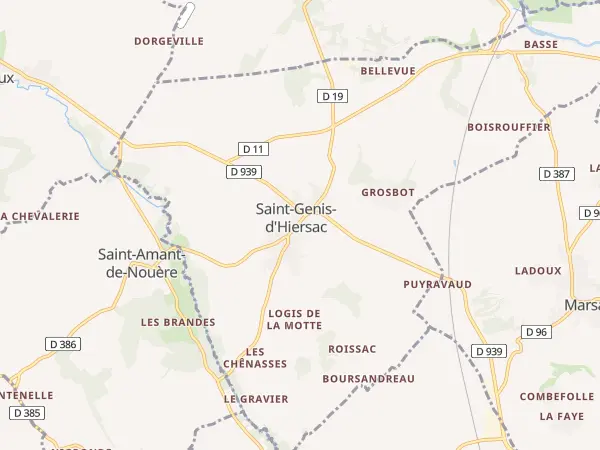 Plan de Saint-Genis-d’Hiersac