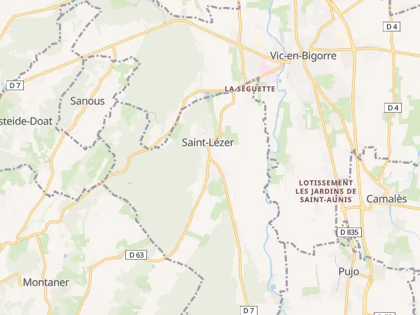 Plan de Saint-Lézer