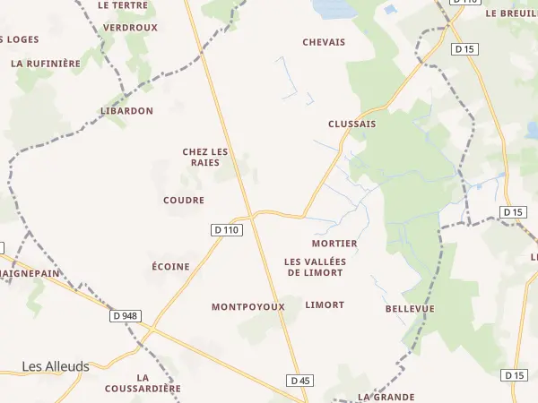Plan de Clussais-la-Pommeraie