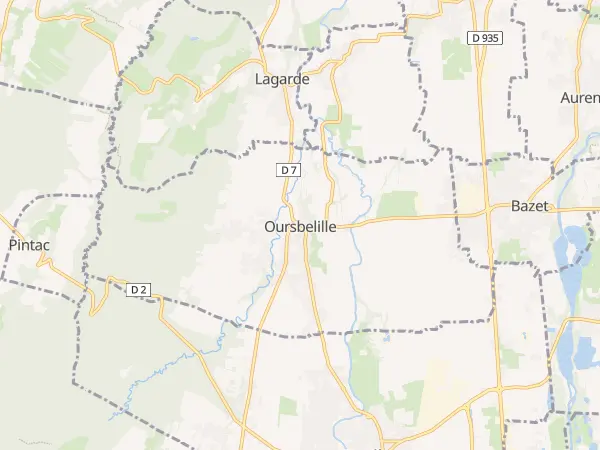 Plan de Oursbelille