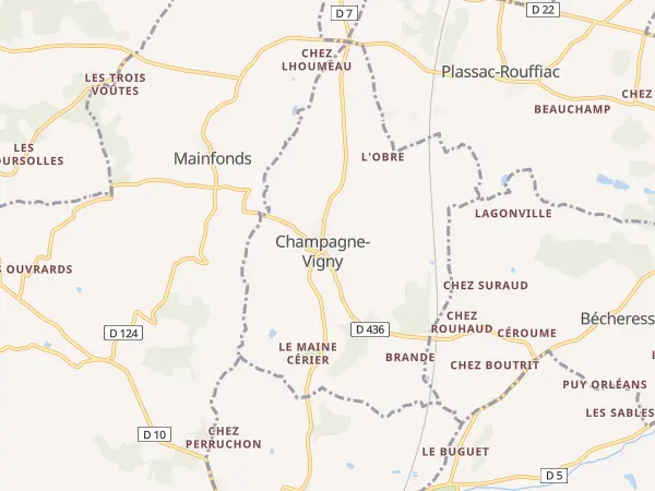 Plan de Champagne-Vigny