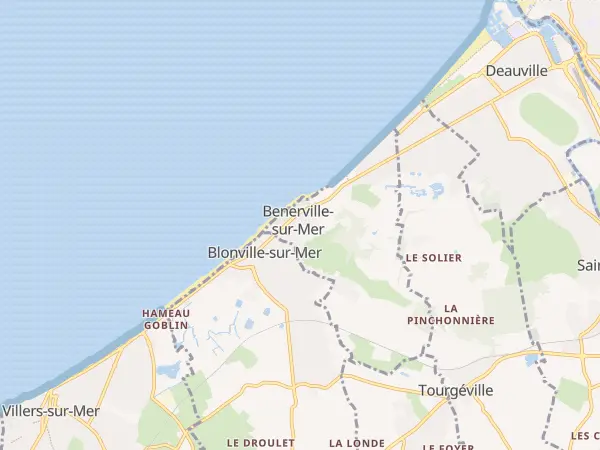 Plan de Benerville-sur-Mer