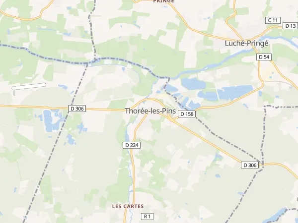 Plan de Thorée-les-Pins