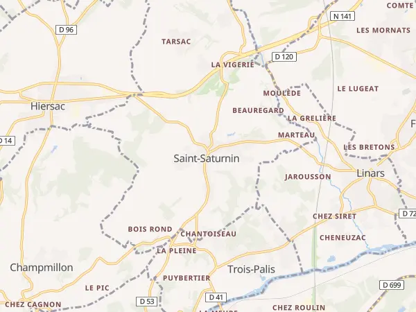 Plan de Saint-Saturnin