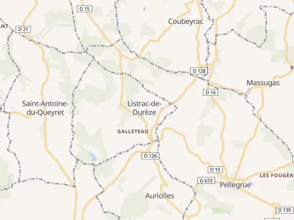 Plan de Listrac-de-Durèze