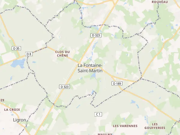 Plan de La Fontaine-Saint-Martin