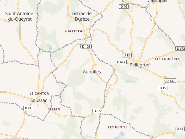 Plan de Auriolles