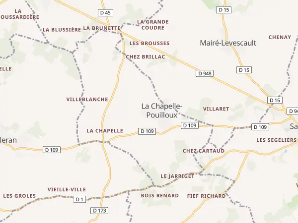 Plan de La Chapelle-Pouilloux