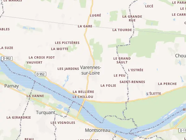 Plan de Varennes-sur-Loire