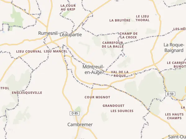 Plan de Montreuil-en-Auge