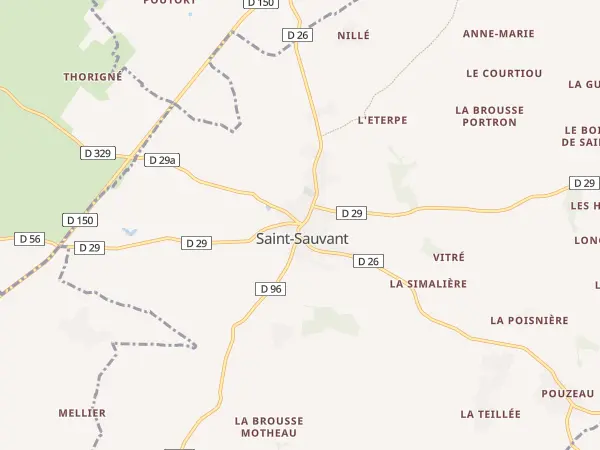 Plan de Saint-Sauvant