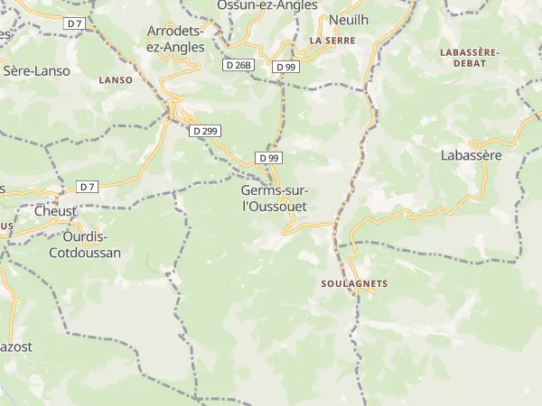 Plan de Germs-sur-l’Oussouet