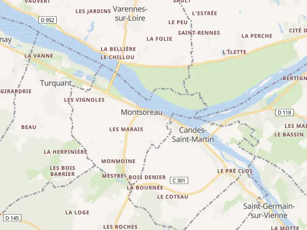Plan de Montsoreau