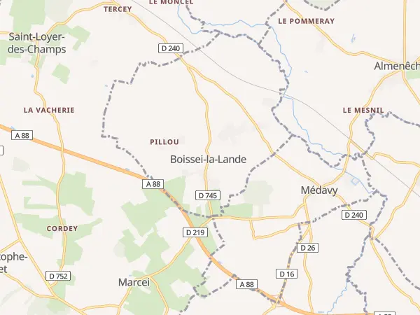 Plan de Boissei-la-Lande