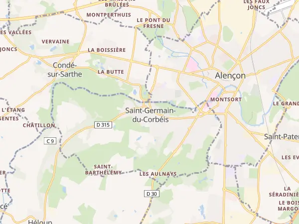 Plan de Saint-Germain-du-Corbéis