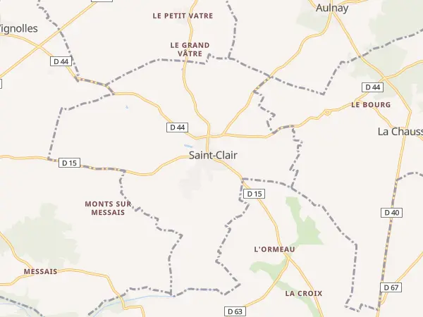 Plan de Saint-Clair