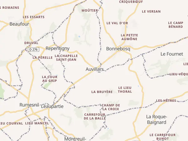 Plan de Auvillars