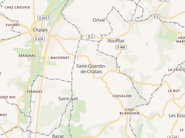 Plan de Saint-Quentin-de-Chalais
