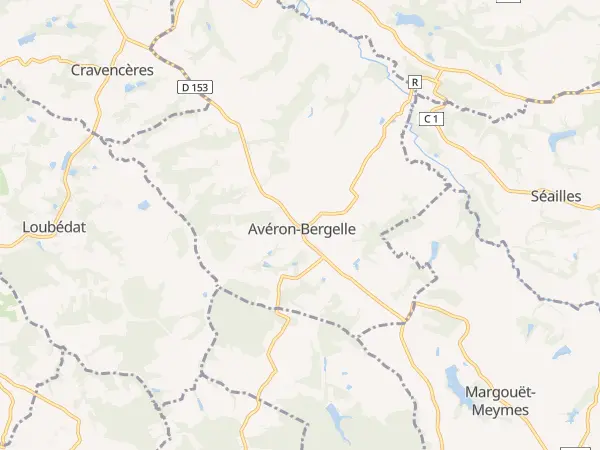 Plan de Avéron-Bergelle