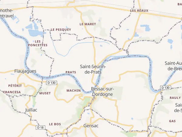 Plan de Saint-Seurin-de-Prats