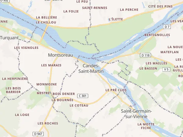 Plan de Candes-Saint-Martin