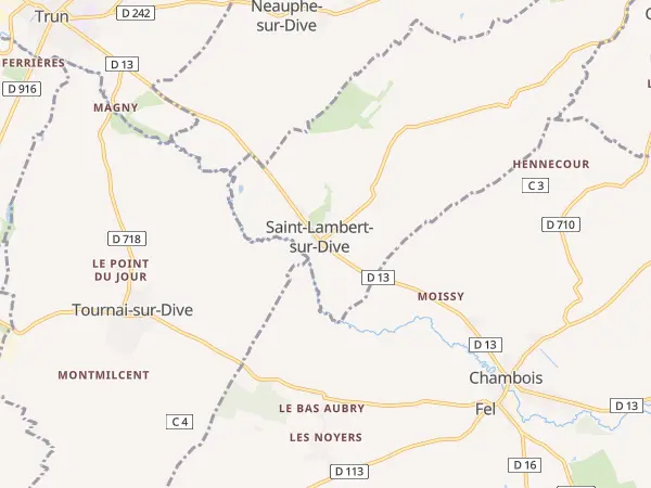 Plan de Saint-Lambert-sur-Dive
