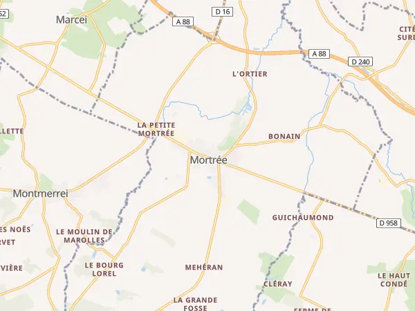 Plan de Mortrée