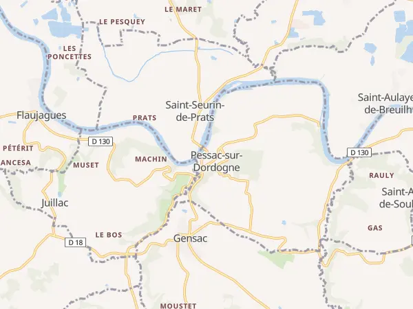 Plan de Pessac-sur-Dordogne