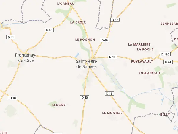 Plan de Saint-Jean-de-Sauves
