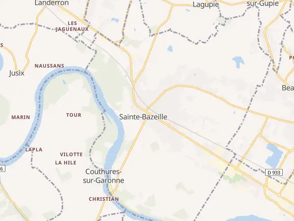 Plan de Sainte-Bazeille