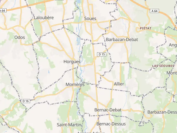 Plan de Salles-Adour
