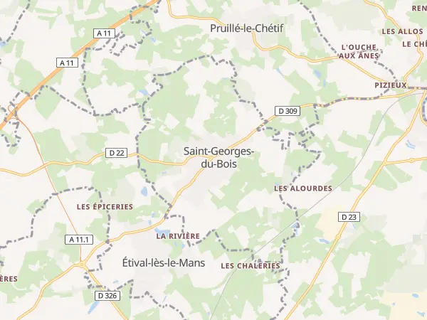 Plan de Saint-Georges-du-Bois