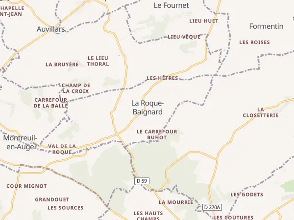 Plan de La Roque-Baignard