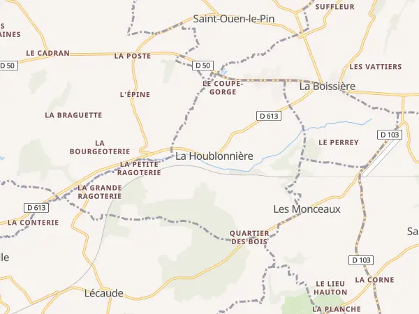 Plan de La Houblonnière