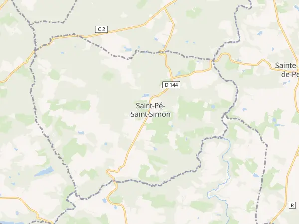 Plan de Saint-Pé-Saint-Simon