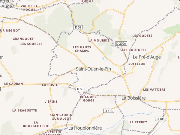 Plan de Saint-Ouen-le-Pin