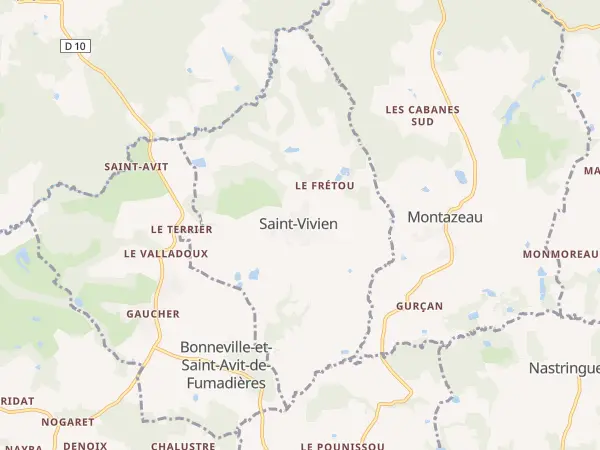 Plan de Saint-Vivien