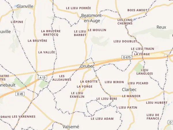 Plan de Drubec