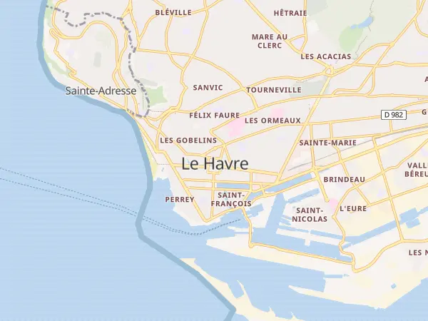 Plan du Havre