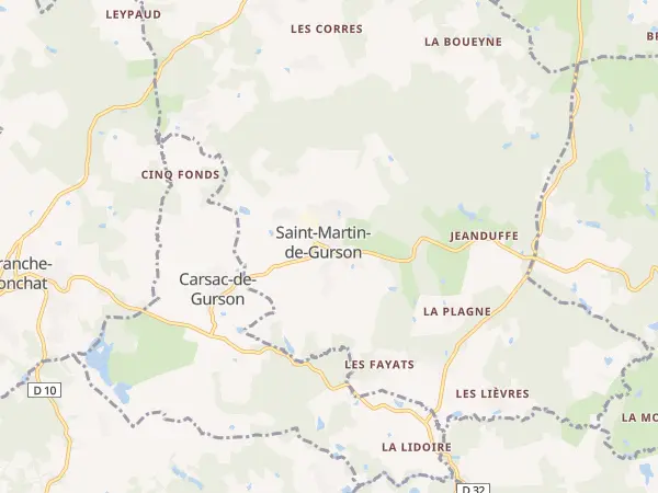 Plan de Saint-Martin-de-Gurson
