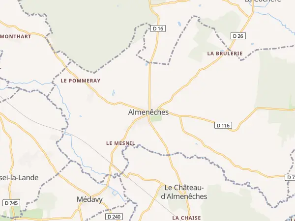 Plan de Almenêches