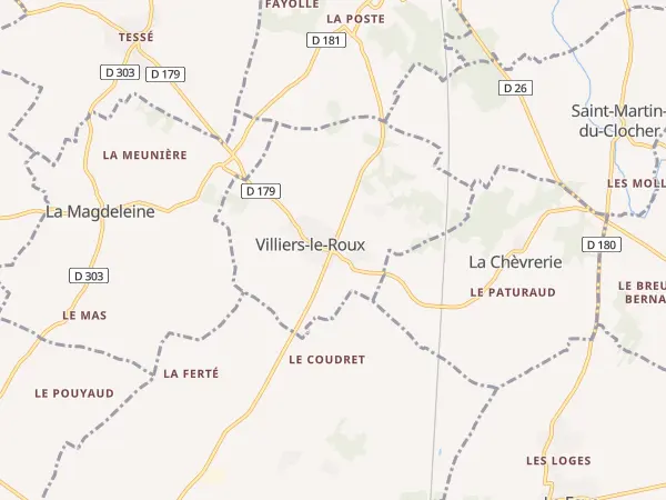 Plan de Villiers-le-Roux
