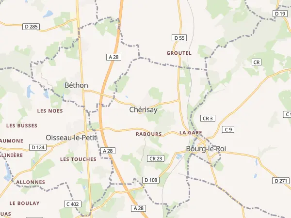 Plan de Chérisay