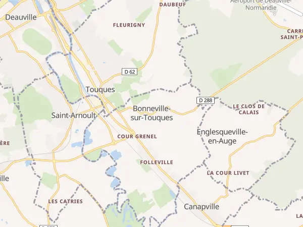 Plan de Bonneville-sur-Touques
