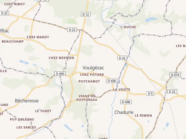 Plan de Voulgézac