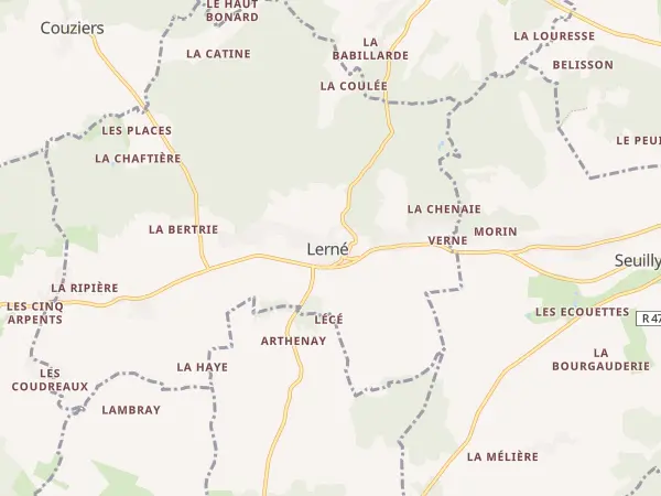 Plan de Lerné